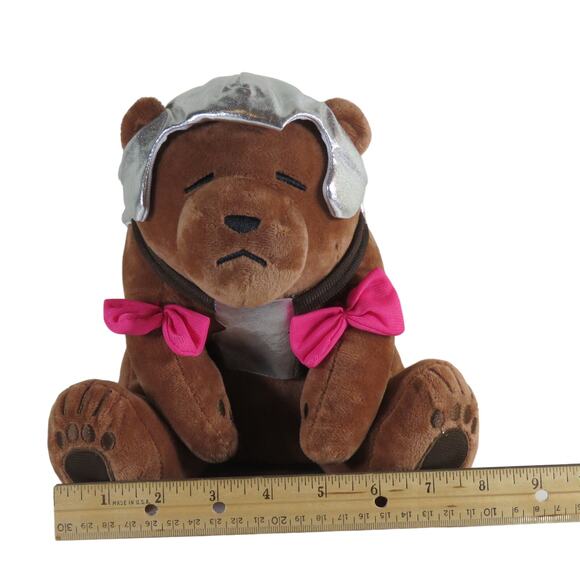 Critical Role Vex Trinket Plush Bear, Knight Helmet Pink Bows Legend Vox Machina - Picture 12 of 13